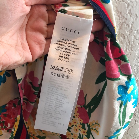 Authentic Gucci floral shirt button front blouse - Picture 12 of 16
